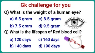Top 20 gk question about human body || general knowledge questions and answers || #gk #science