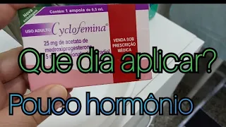 cyclofemina- como aplicar? baixa carga hormonal.