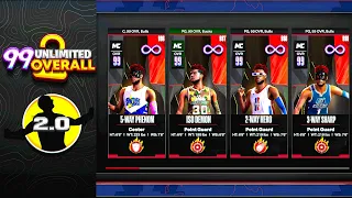 I Unlocked UNLIMITED 99 OVERALLS After Hitting Veteran 2 in NBA2K24!