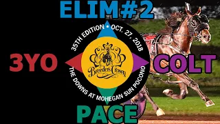 2018 Breeders Crown Elim#2 - ShnitzledoSomethin - 3YO Colt Pace