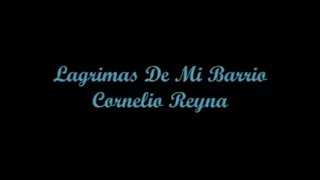 Lagrimas De Mi Barrio - Cornelio Reyna (Letra)