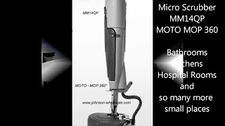 Minuteman MM14QP Micro Scrubber Moto Mop 360 16" Cleaning Path