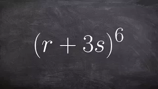 Using binomial expansion to expand a binomial to the sixth power