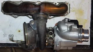 Removal and replacement of BMW 528i F10 N20 Turbocharger.