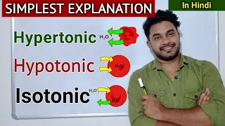 Hypertonic, Hypotonic & Isotonic Solutions in hindi | #Tonicity | neet biology | chalktalk