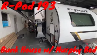 New look R-Pod 193 Walk through Tour by Forest River Inc - Murphy Bed Layout