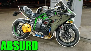 Ninja H2 FIRST RIDE with NEW EXHAUST 💥