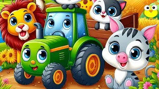 Tare ar fi incantator sa incapem noi in tractor - Cantece pentru copii (desene animate) | Cip-Cirip