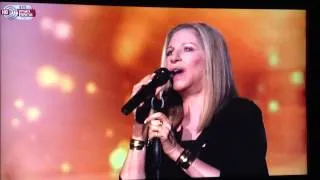 Barbra Streisand sings, birthday Shimon Peres nation building Jerusalem 2013