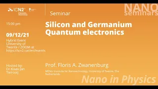 NanoSeminar: Silicon and Germanium Quantum electronics