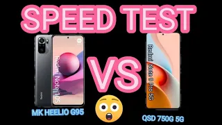 #REDMI NOTE 10S VS REDMI NOTE 9 PRO 5G SPEEDTEST 😱#Helio G95 vs #Snapdragon 750G 5G