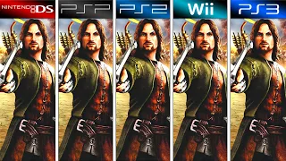 The Lord of the Rings Aragorn's Quest (2010) DS vs PSP vs PS2 vs Wii vs PS3