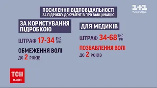 Новини України: нардепи хочуть посилити відповідальність за підробку документів про вакцинацію