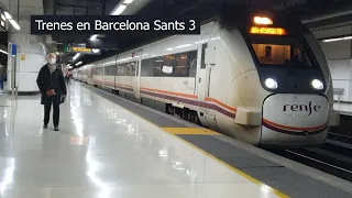 Trenes en Barcelona Sants #3 + bonus: 447 en triple composición