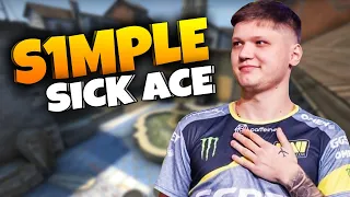 s1mple sick USP-S ACE in FPL + reaction (CS:GO)