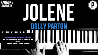 Dolly Parton - Jolene Karaoke LOWER KEY Slowed Acoustic Piano Instrumental Cover Lyrics