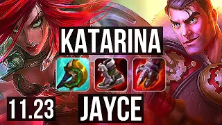 KATARINA vs JAYCE (TOP) | 5.7M mastery, 7 solo kills, 600+ games | EUW Diamond | 11.23