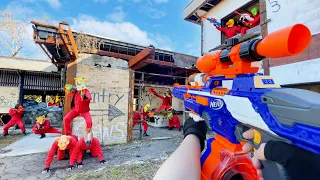 Nerf War | Amusement Park Battle 67 (Nerf First Person Shooter)