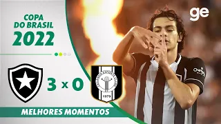 BOTAFOGO 3 X 0 CEILÂNDIA | MELHORES MOMENTOS | 3ª FASE DA COPA DO BRASIL 2022 | ge.globo