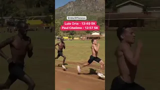 Luis Orta vs Paul Chelimo 5km Running Difference 🏃