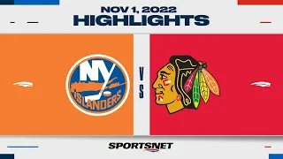 NHL Highlights | Islanders vs. Blackhawks - November 1, 2022