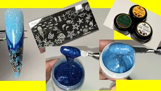 *602*Френч молдами на Верхние формы!Делаю слайдеры из стемпинга/French silicone molds