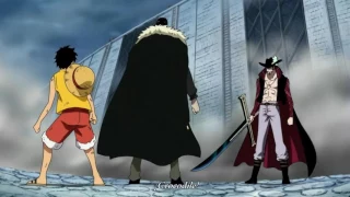 Mihawk Vs Mr 1 & Crocodile