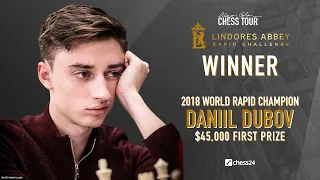 Daniil Dubov on beating Nakamura to win the Lindores Abbey Rapid Challenge
