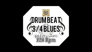 Drum Beat l Metronome 3/4 Blues 120 Bpm
