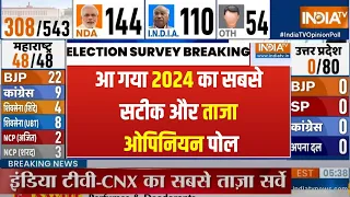 Lok Sabha Opinion Poll 2024 India tv: लोकसभा चुनाव 2024 का नया सर्वे..BJP को पूर्ण बहुमत? Congress