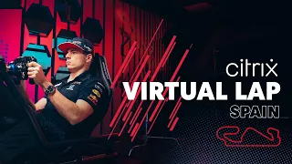 @citrix Virtual Lap: Max Verstappen laps Circuit de Barcelona-Catalunya