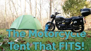 The Motorcycle Tent That Fits In Your Bags | Moto Camp Nerd | Moto Solo+