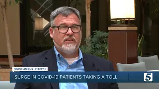 Hospital workers getting burned out as unvaccinated people flood in with COVID-19