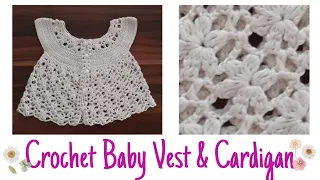 Çok Şık Tığ İşi Bebek Yelek & hırka öğretici/Baby Crochet #diy