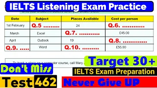 IELTS Listening Practice Test 2024 with Answers [Real Exam - 462 ]