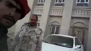 اقتحام منزل الرئيس /علي عبدالله صالح بسنحان/اسمع الحوثين كيف يهينو الحراس