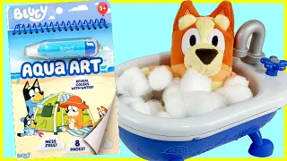 Bluey - Baby Bingo Bubble Bath and Story time fun! With Aqua Art Book! 🛁