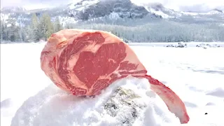 Giant Elephant steak Grilling