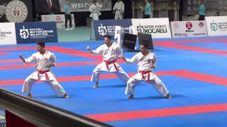 Peru Male team kata Kanku sho Kanku sho karate 1 series a Kocaelí