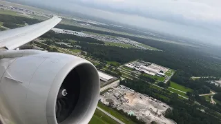 (AWESOME GE90 SOUND) Engine Start, Takeoff | United 777-300ER | Houston IAH