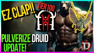 [ Diablo 4 season 2 ]  EZ CLAP NMD TIER 100 - New Update Pulverize Druid build