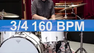 🔴 160 BPM 3/4 Alternative Drums Metronome