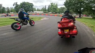 First track day ever! Low side crash.  Pat's Acres Race Complex. Little track, big fun!