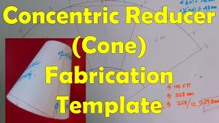 Concentric Reducer Fabrication Template (how to build a cone)