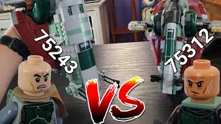 Lego Slave 1 vs. Boba Fett's Starship Comparison