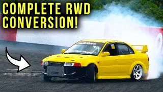 Building A REAR WHEEL DRIVE Evo In 10 Minutes!