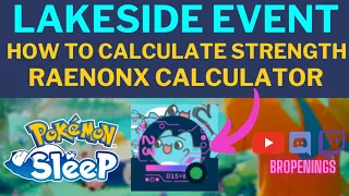 How to Calculate Total Strength using RaenonX for Lakeside Event #pokemonsleep