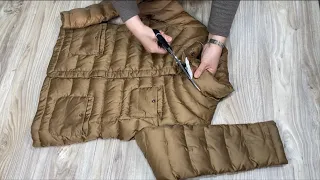 [DIY] Don't throw away the duck down jacket you don't wear. | Just trust me and watch.