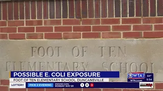 Foot of Ten Elementary parents notified of E. Coli exposure