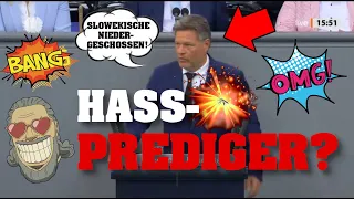 WAR Habeck während Hassrede etwa VOLL? 💥⚡️